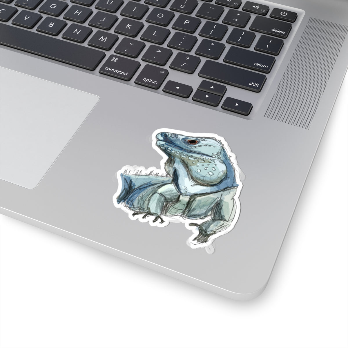 Realistic Blue Iguana Lizard Sticker - Perfect for Nature Lovers & Animal Enthusiasts