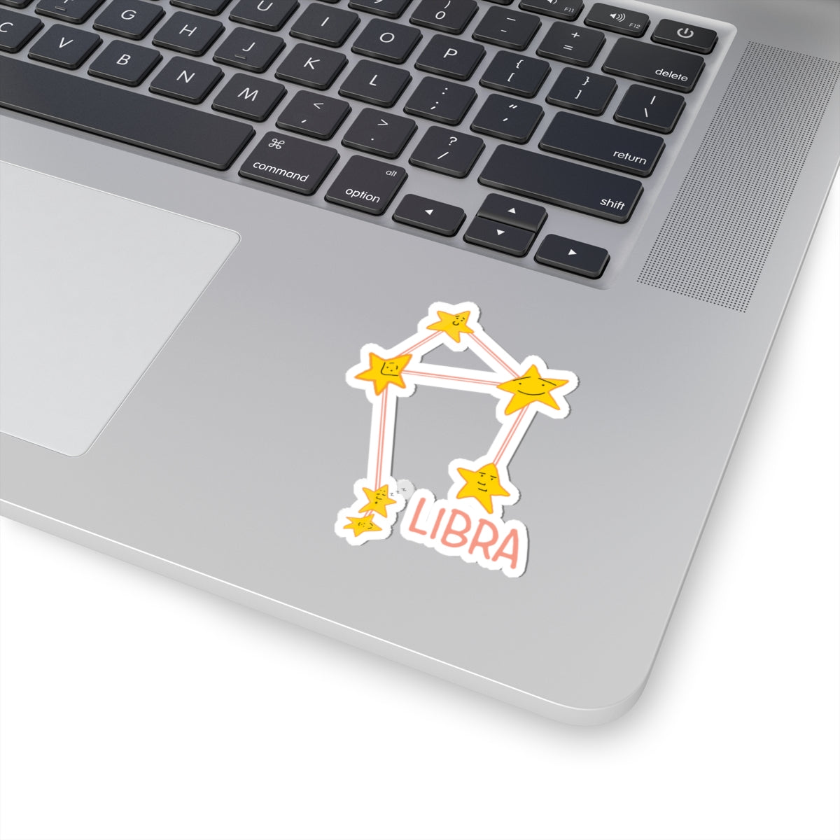 Libra Horoscope Kiss-Cut Stickers - Cute Zodiac Star Design for Astrologers