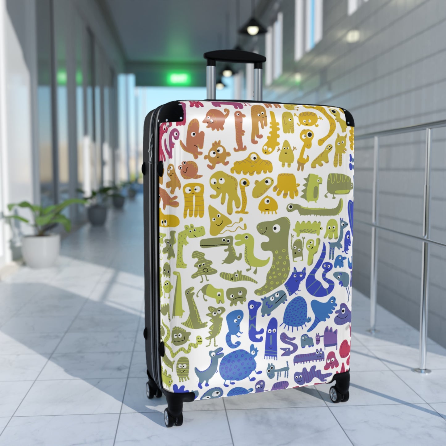 Colorful abstract animal Travel Suitcase for Kids or adults - Fun & Colorful Luggage