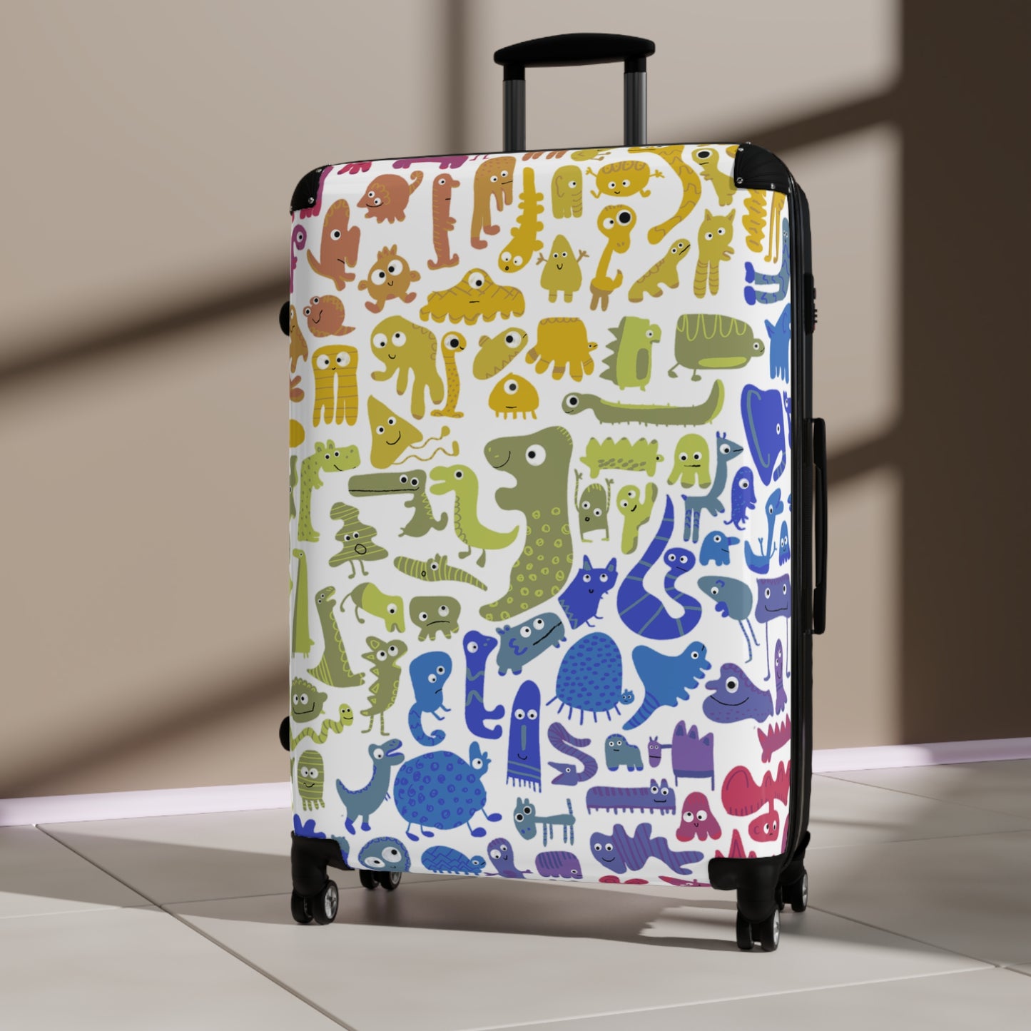 Colorful abstract animal Travel Suitcase for Kids or adults - Fun & Colorful Luggage
