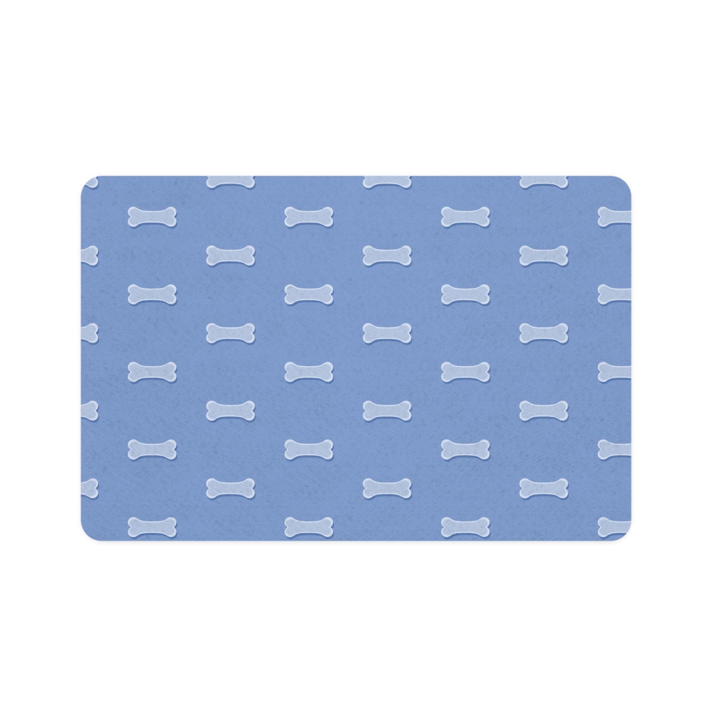 Cute Bone Pattern Pet Food Mat - Dog Placemat, Pet Feeding Tray, Kitchen