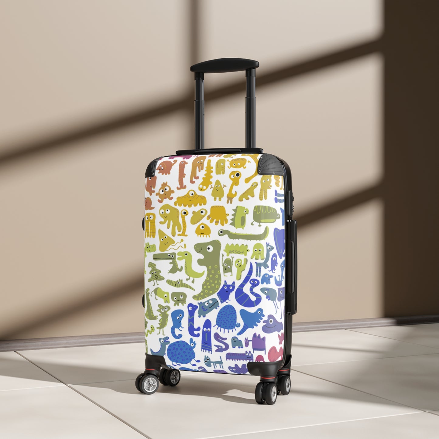 Colorful abstract animal Travel Suitcase for Kids or adults - Fun & Colorful Luggage
