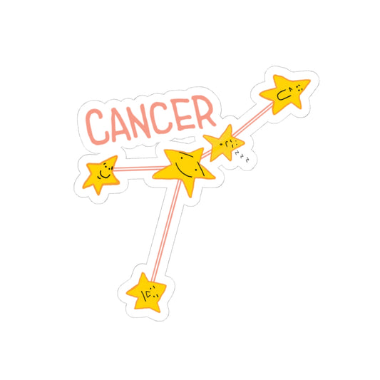 Cancer Zodiac Kiss-Cut Stickers - Fun Astrological Stars for Astrology Lovers