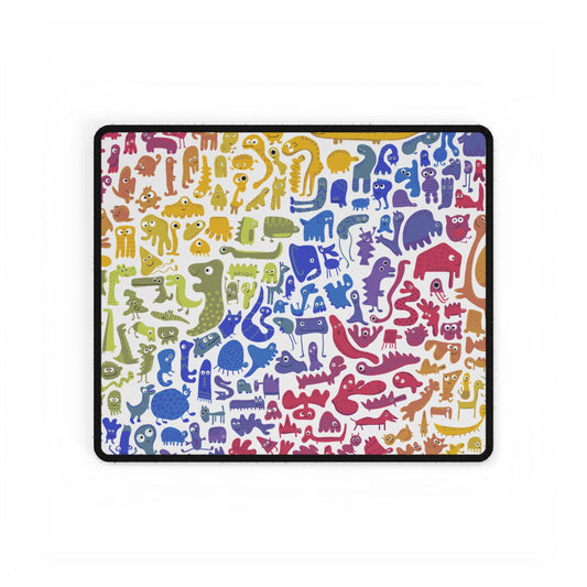 Colorful Creatures Desk Mat - Fun Office Decor for Kids & Adults