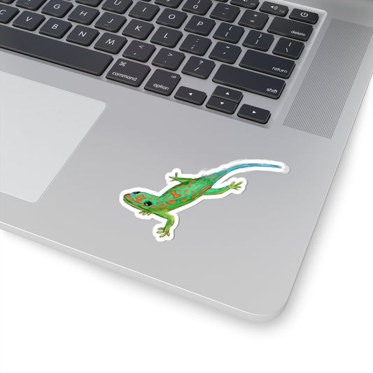 Colorful lizard gecko sticker - Perfect for Laptop & Water Bottles, Great Gift Idea