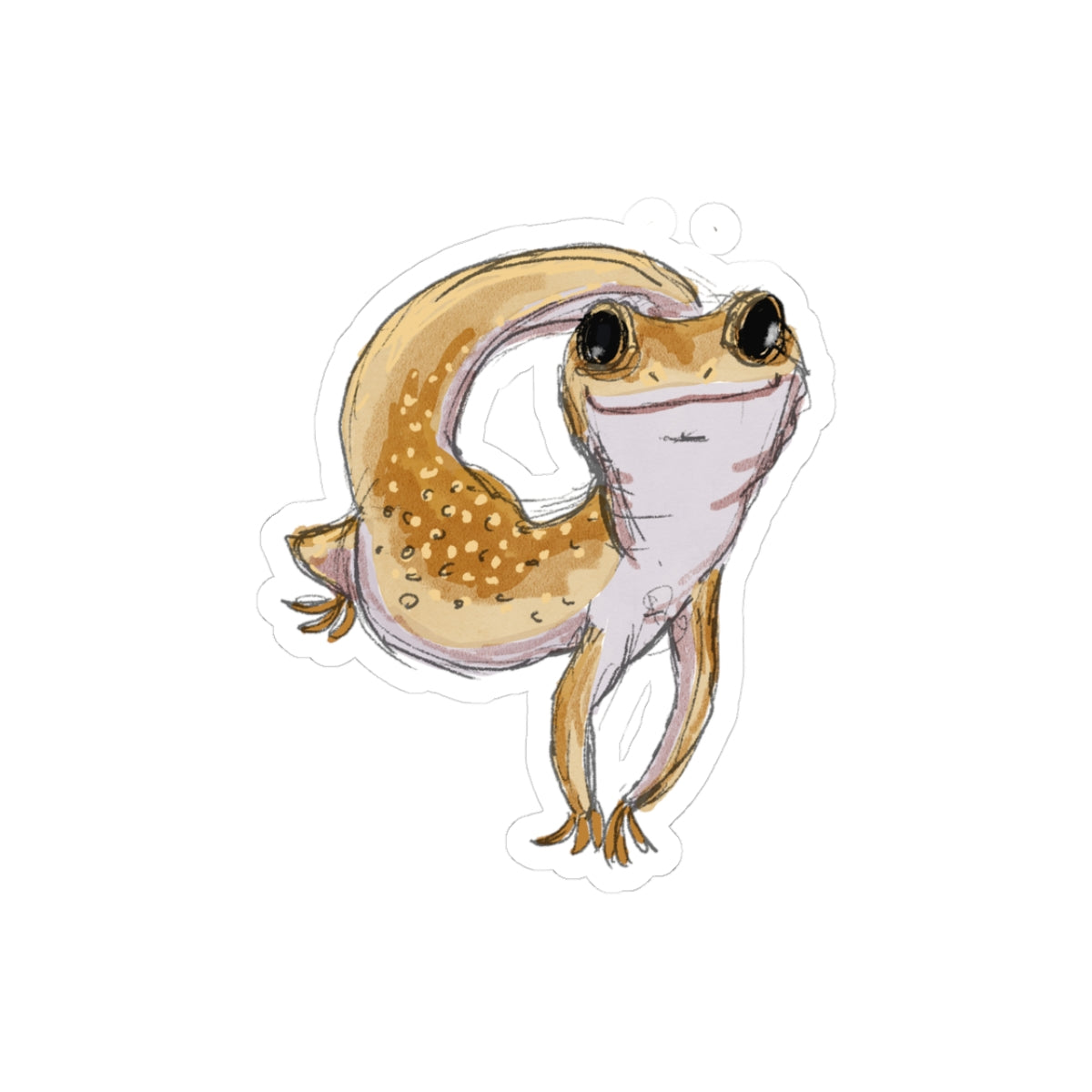 Cute Gecko Sticker for Laptop & Decor - Fun Nature Vibes