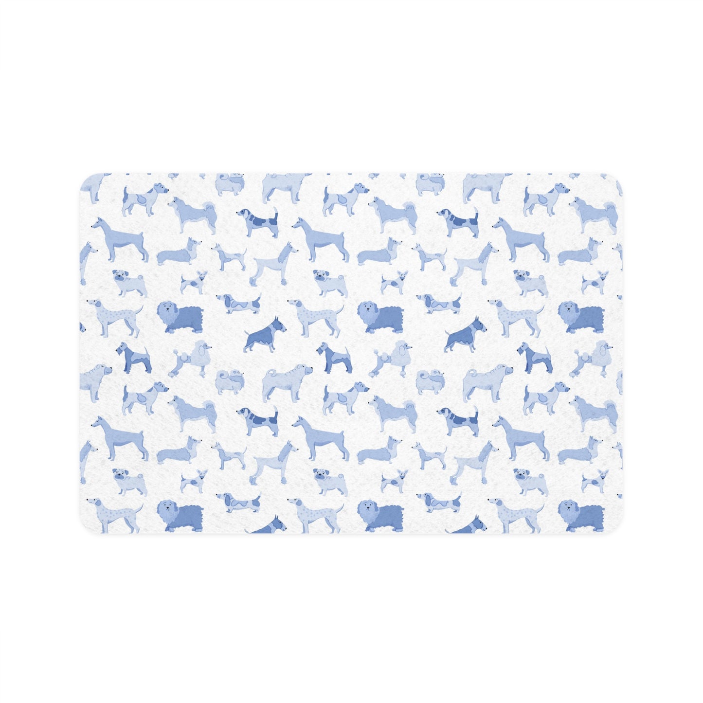 Dog Print Pet Food Mat, Dog Water Bowl Tray, Cute Pet Accessory, Durable Dog