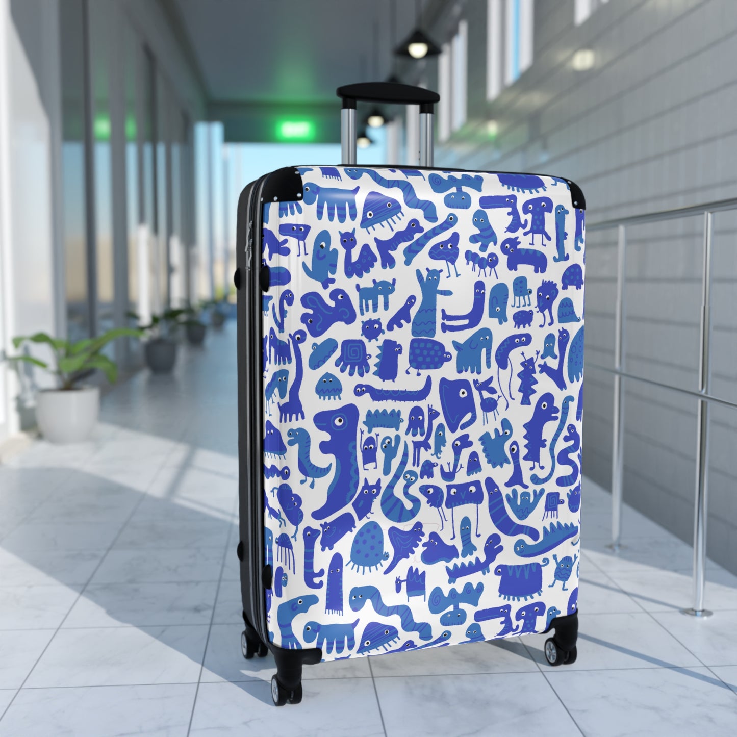Playful Dinosaur Print Suitcase - Travel in Style