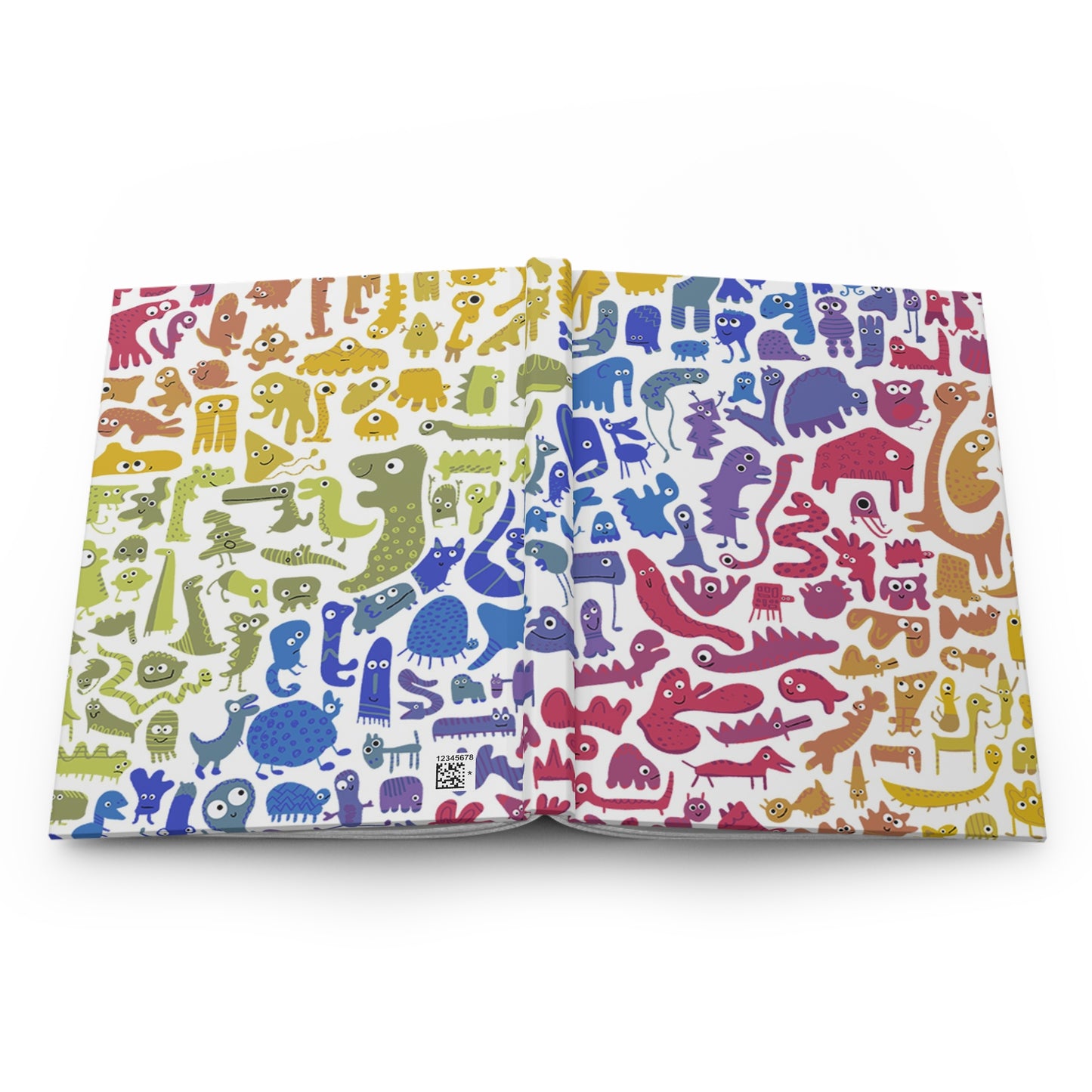 Rainbow Abstract Creature Notebook for Creatives, Cute Monster Design, Perfect for Gifts, Doodling, Daily Journaling, Art Sketchbook