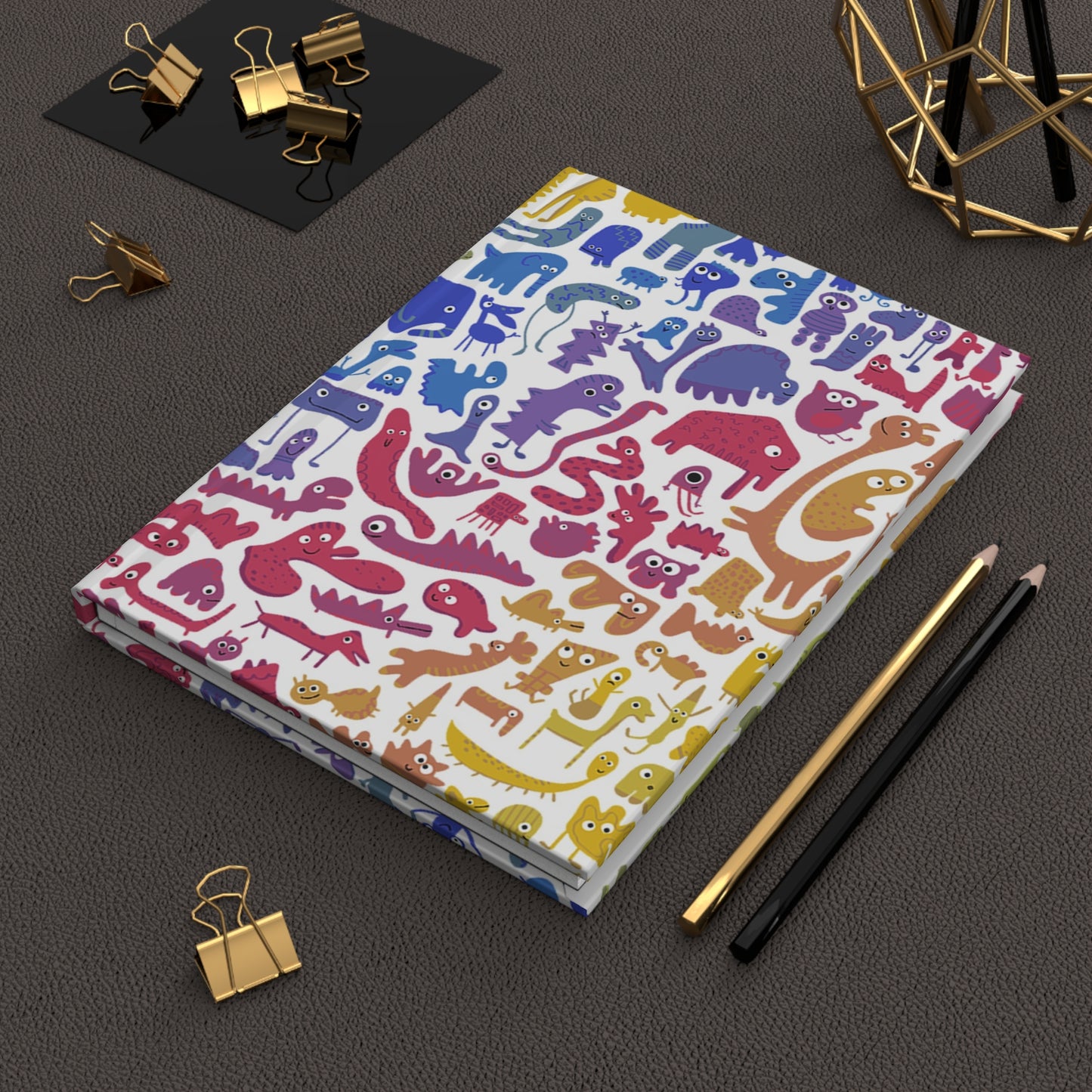 Rainbow Abstract Creature Notebook for Creatives, Cute Monster Design, Perfect for Gifts, Doodling, Daily Journaling, Art Sketchbook