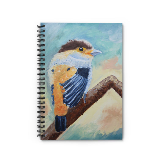 Bird Notebook - Ruled Line, Journal for Bird Lovers, Nature Diary, Painterly