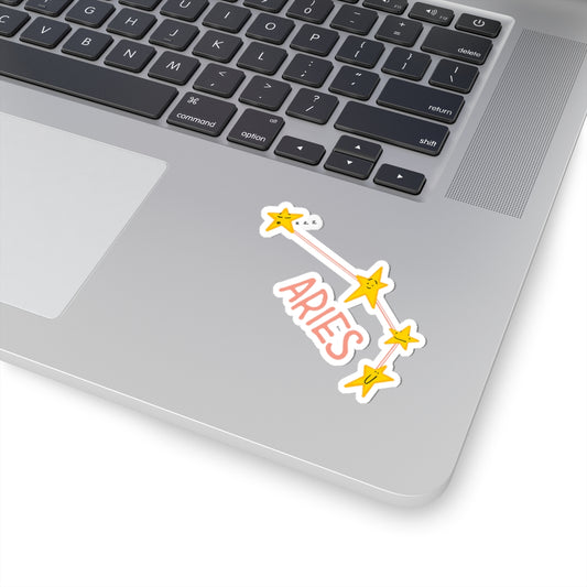 Aries Constellation Kiss-Cut Stickers | Zodiac Star Sign Decor