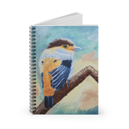 Bird Notebook - Ruled Line, Journal for Bird Lovers, Nature Diary, Painterly