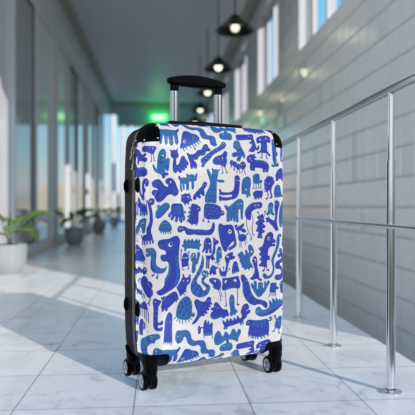 Playful Dinosaur Print Suitcase - Travel in Style